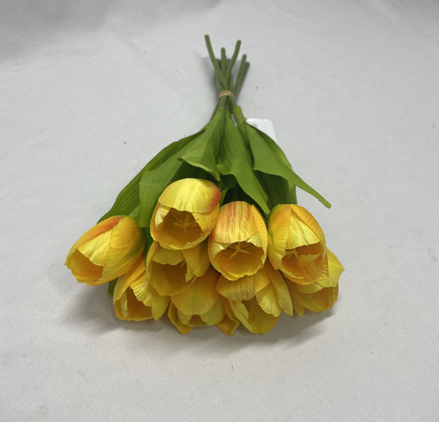 Buchet lalele x9 H:34cm galben