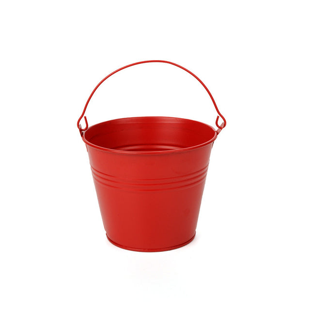 imagine produs Galeata metal 8.3x7cm S/10 rosu