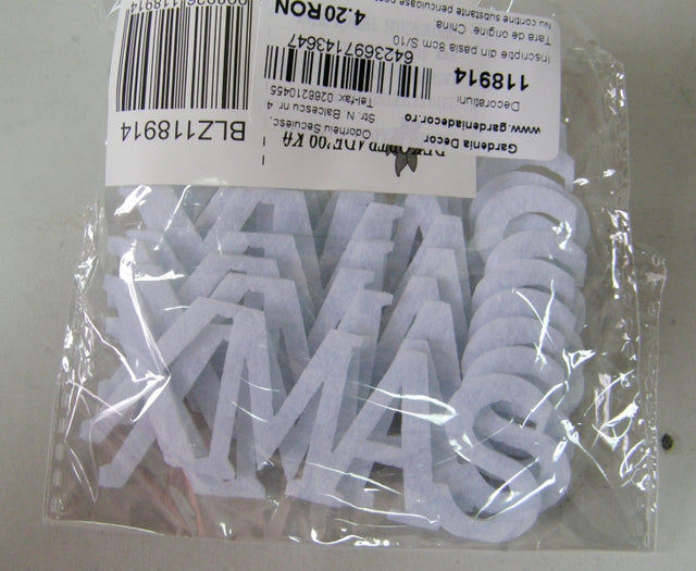 imagine produs Inscr. din pasla 8cm s/10 xmas
