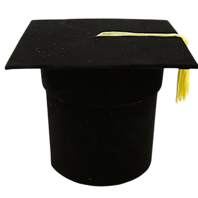 Palarie de absolvire decor 12cm S/4 negru