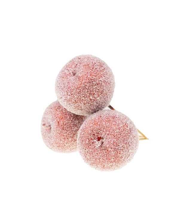 imagine produs Pick mere cu glitter 4cm s/3 rosu