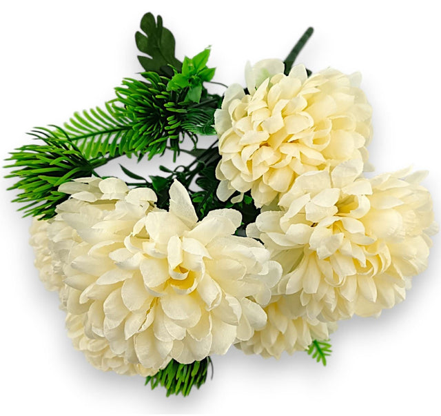 Buchet crizantem x7 H:48cm piersica