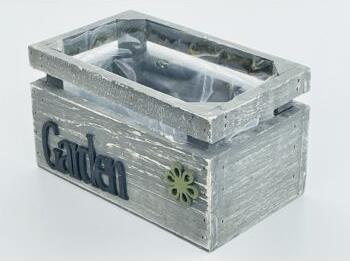 imagine produs Bol din lemn antic 19x11.5x10.5cm