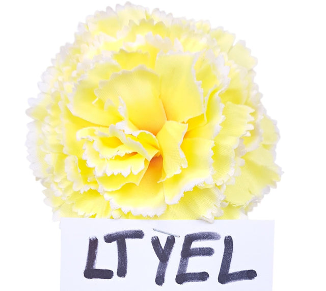 Cap garoafe 9cm 12buc/pachet galben deschis