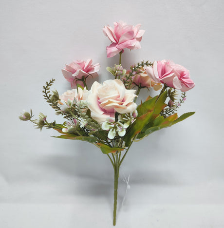 imagine produs Buchet trandafir x6 31cm roz