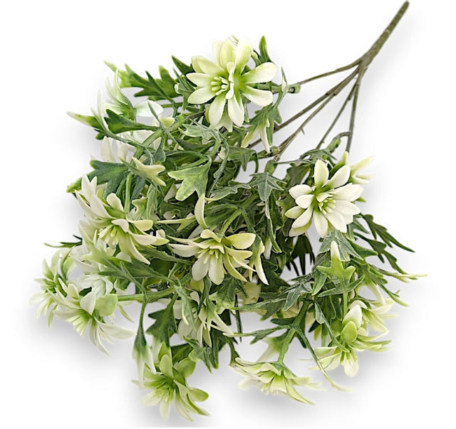 imagine produs Buchet cu floricele x5 H:35cm alb