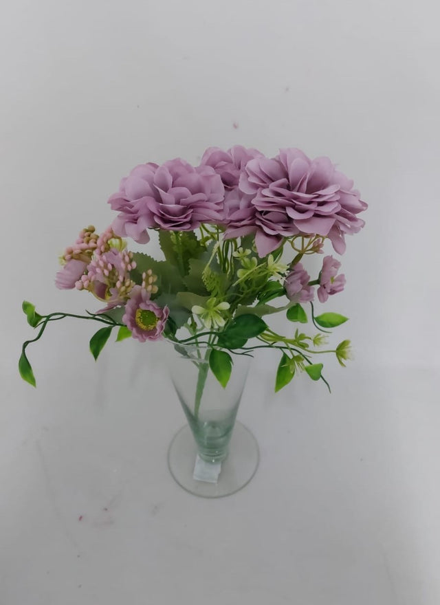 imagine produs Buchet dalie x7 30cm mov