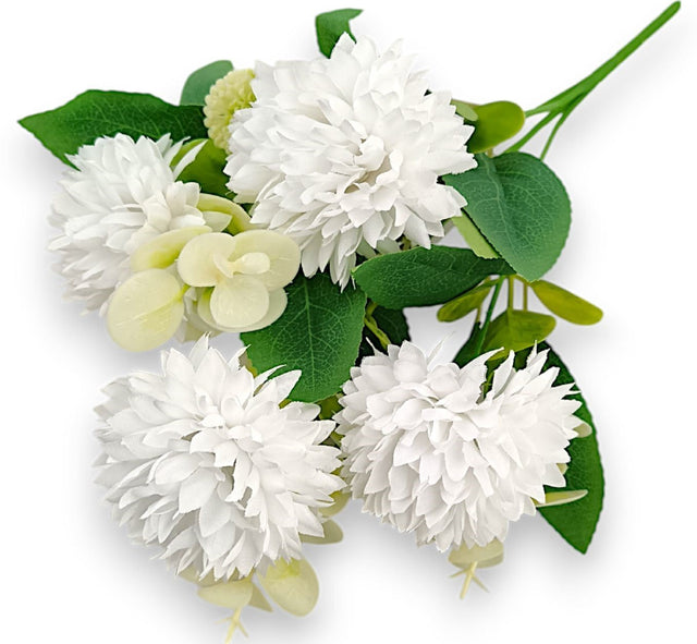 imagine produs Buchet dalie x5 H:30cm alb