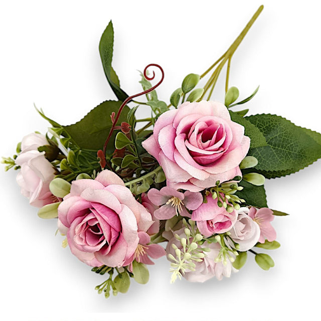 Buchet trandafirx5 H:33cm roz