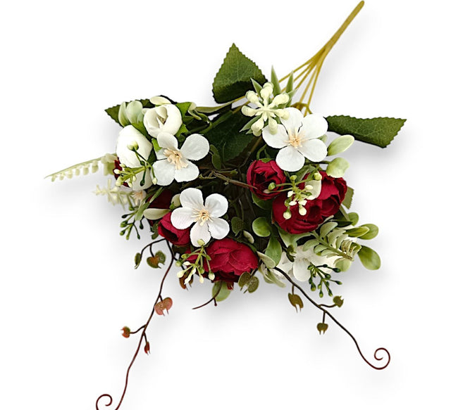 Buchet ranunculus x5 bordeaux