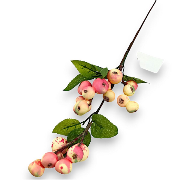 Creanga cu bilute H:40cm roz