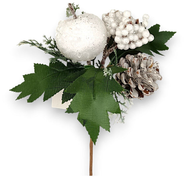 Pick cu mere&con 18cm alb