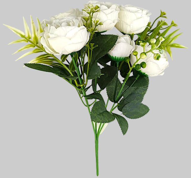 Buchet peonie x5 H.28cm crem