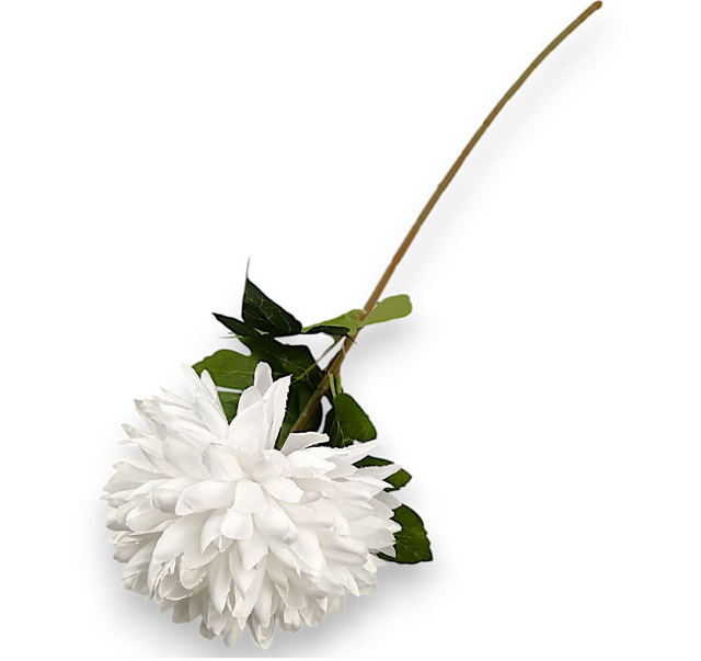 Fir crizanteme H:75cm alb