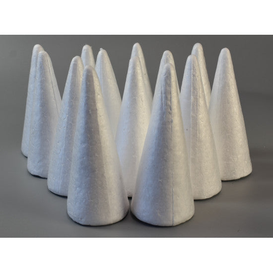 Conuri din polistiren 15cm,13buc/pachet