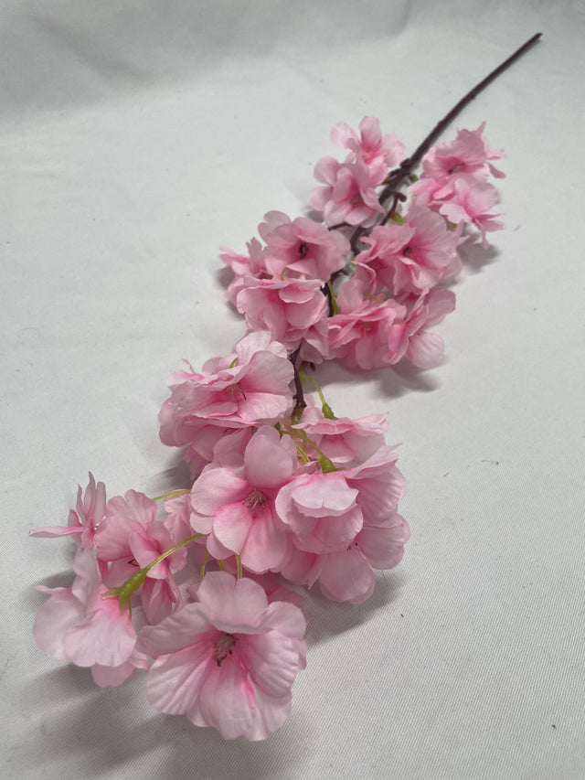 Creanga cu flori de piersica 78cm roz