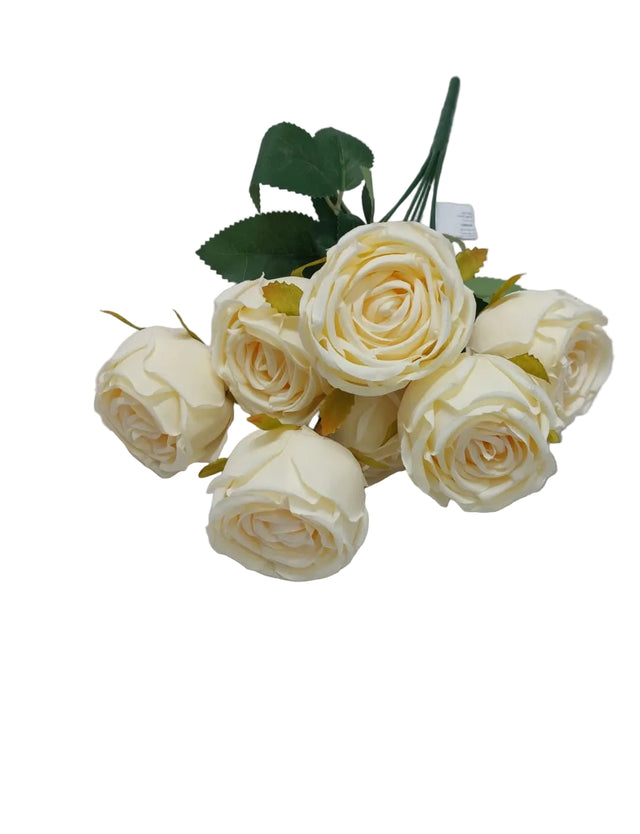 Buchet trandafir x7 43cm piersica