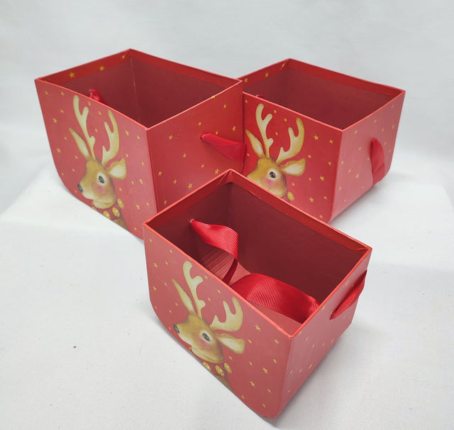 imagine produs Set cutii pt.aranjamente florale S/3 rosu