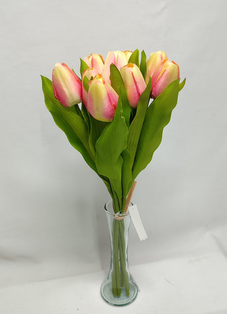 imagine produs Buchet lalele x9 piersica