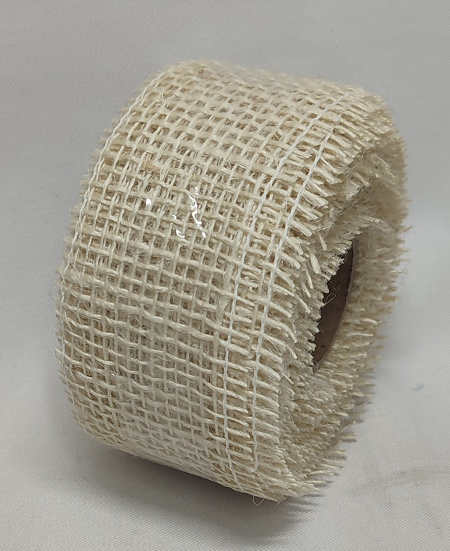 imagine produs Banda decor yuta 5cmx9m alb