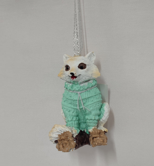 imagine produs Fig.vulpe de agatat polyrezin 6.5x4.5cm