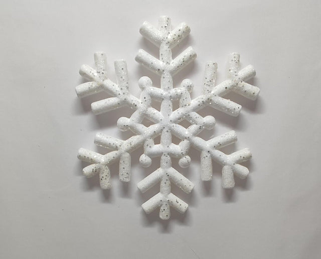 imagine produs Fulgi de zapada cu glitter din polistiren 30cm