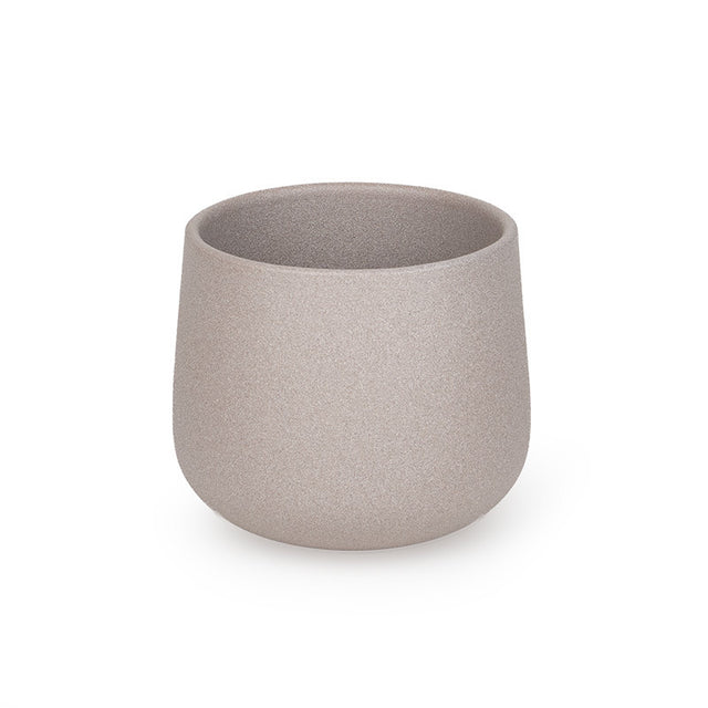 Vas ceramic Moda Structur 17cm nisipiu