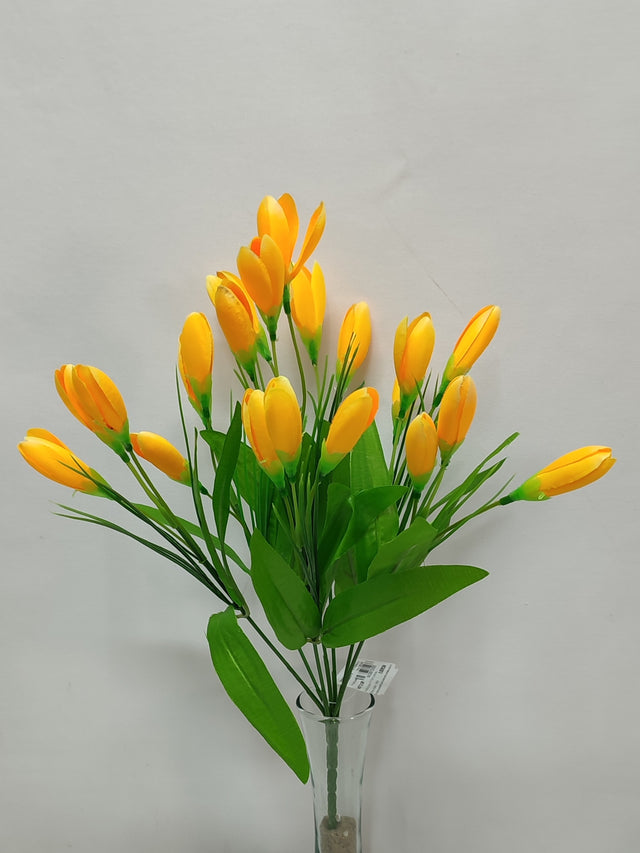imagine produs Buchet crocus x7 H:36cm portocaliu