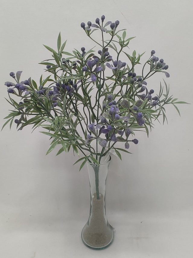 imagine produs Buchet cu bilute x5 32cm mov