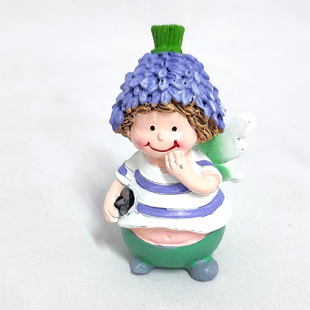 imagine produs Fig.copil polyresin cu lavanda 9cm