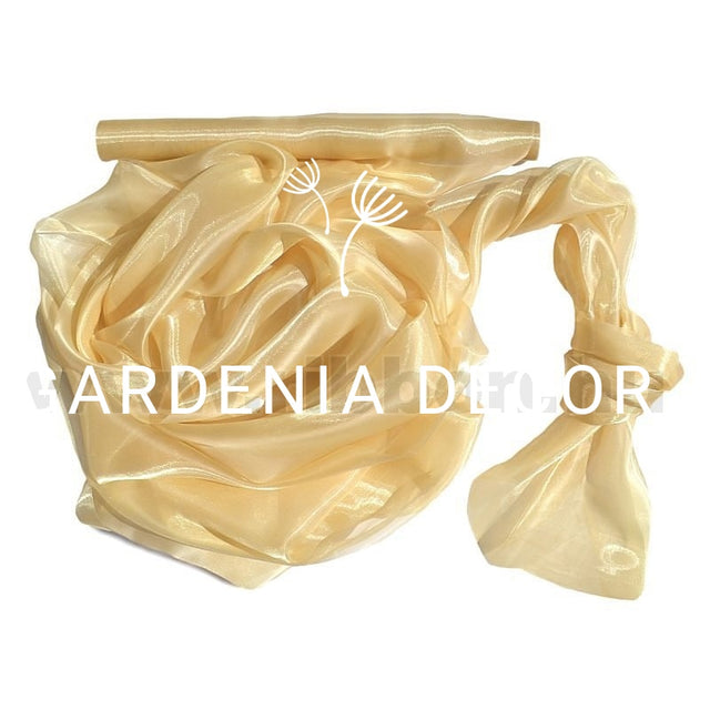 imagine produs Organza saten 47cmx10m auriu deschis