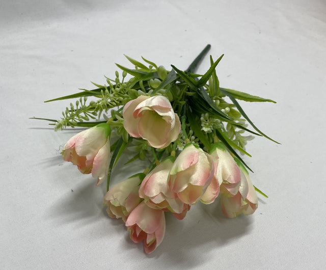Buchet crocus 35cmx9 roz deschis