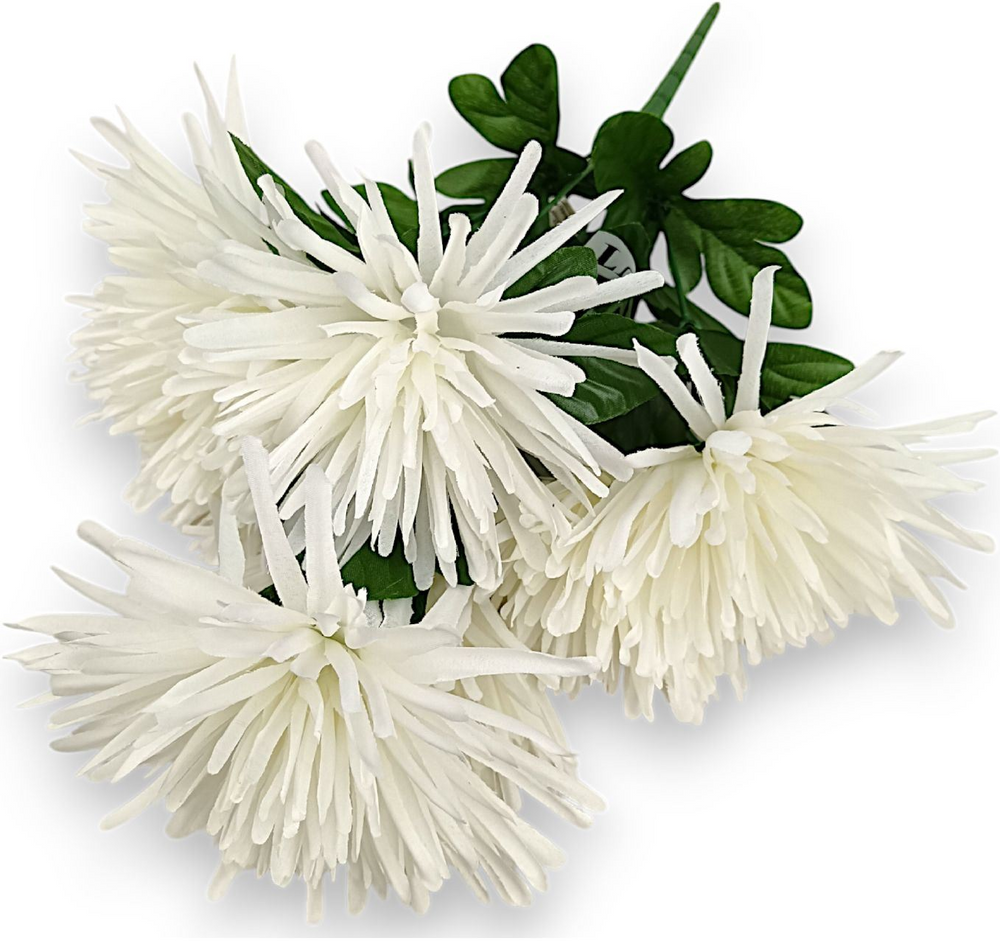 Buchet crizanteme x7 alb