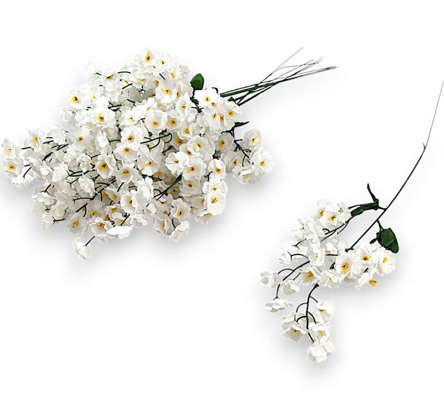 Floricele 12buc/pachet alb