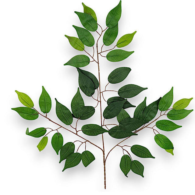 Creanga ficus cu 42 frunze 12buc/pachet verde
