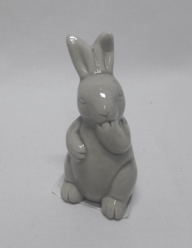imagine produs Fig.iepuras ceramic 9.5cm gri