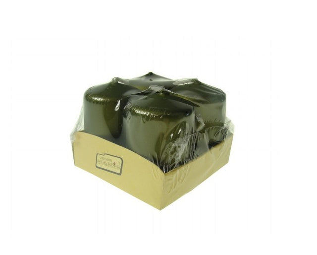 imagine produs Lumanari advent 4x6cm S/4 satin verde