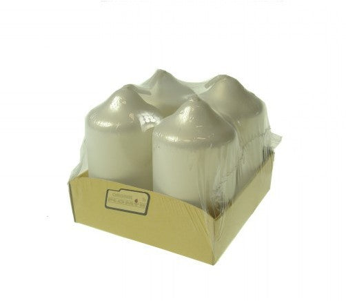 imagine produs Lumanari advent 4x7cm S/4 satin alb