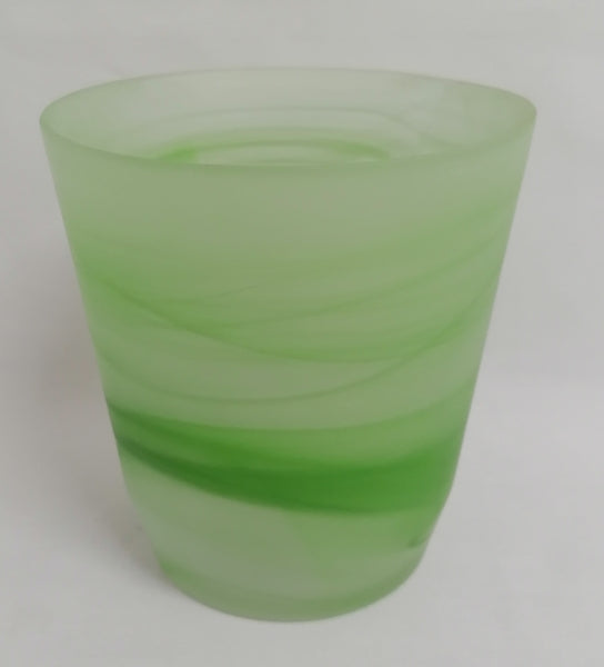 imagine produs Bol din sticla cu model d14 h15cm verde i. mat