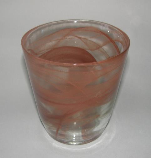 imagine produs Bol din sticla cu model d14 h15cm