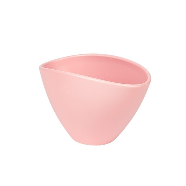 imagine produs Bol ceramic Ovum 20cm roz deschis mat