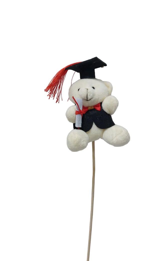 Figurine pe bati ursuleti cu palarie crem