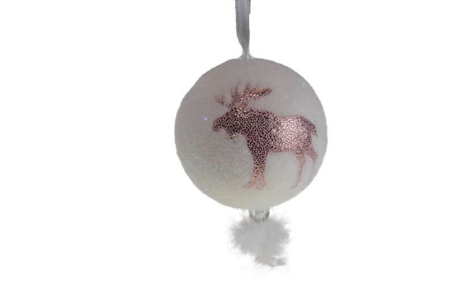 imagine produs Glob cu ren de agatat 8cm s/3