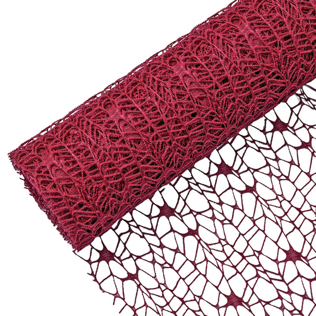 imagine produs Plasa decor dantela Star Net 50cmx4.5m bordeaux