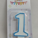 LUMANARI NUMERE 1 ALBASTRU