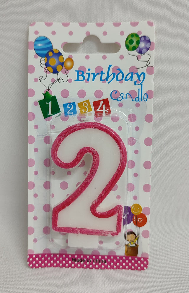 LUMANARI NUMERE 2 ROSU