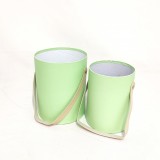 Set cutii din cartoncu manere S/2 verde deschis