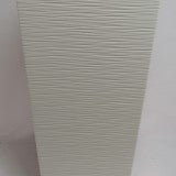 Ghiveci plastic finezja cu dungi 40X40cm crem