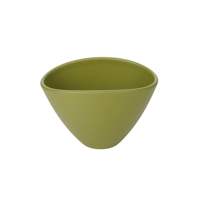 Vas ceramic mat din bambus 26cm