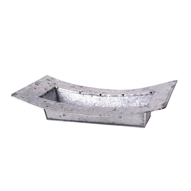 imagine produs Vas zinc dreptunghiular 35x18.5x4.5/8cm